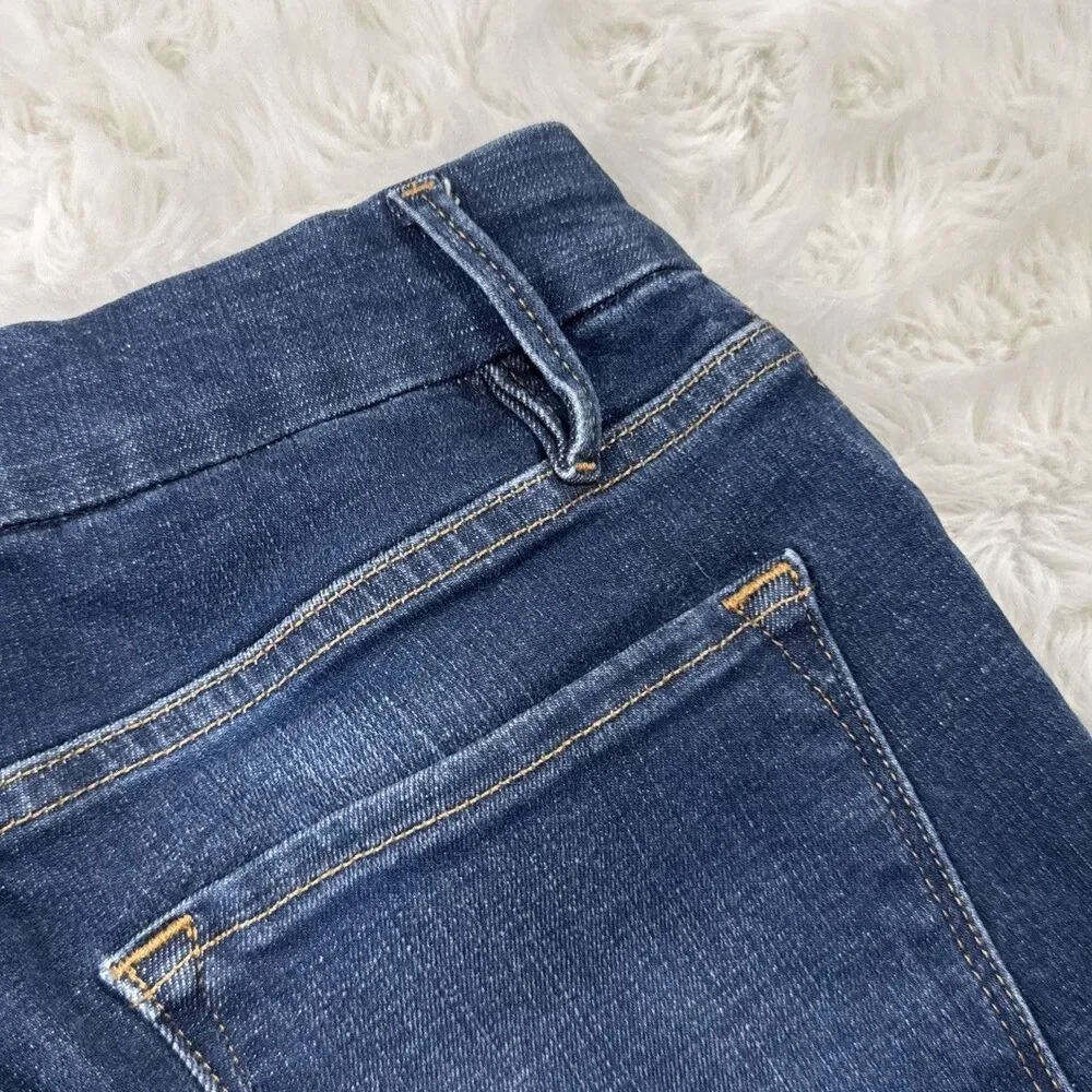 Frame Le Crop Mini Boot Sidewinder Jeans 24 (23x26.5) Dark Blue Stretch Womens - Picture 8 of 11